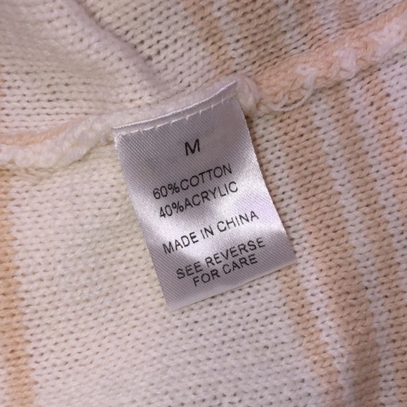 Striped knit boho sweater size medium oversized - Picture 5 of 6